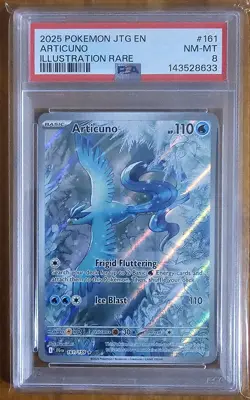 ARTICUNO 161/159 - JOURNEY TOGETHER ENGLISH PSA 8 ILLUSTRATION RARE POKEMON CARD - Image 1