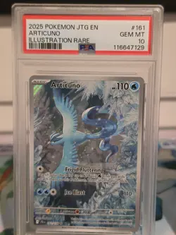 Pokemon TCG Articuno 161/159 Journey Together Illustration Rare Holo PSA 10 - Image 1