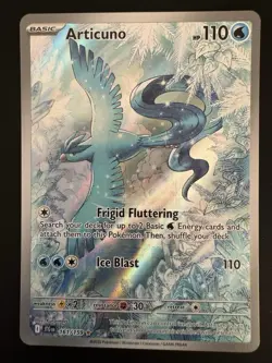 Articuno Pokemon TCG Journey Together Illustration Rare Card 161/159 - Image 1