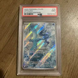 Pokemon TCG Journey Together Articuno Card 161/159 Illustration Rare, PSA 9 - Image 1