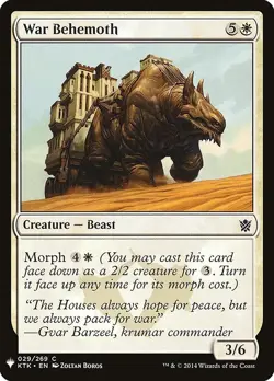 1x War Behemoth MTG Mystery Booster NM Magic Regular - Image 1