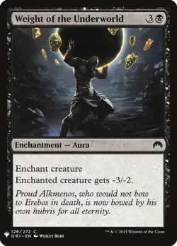 1x Weight of the Underworld MTG Mystery Booster NM Magic Regular - Image 1