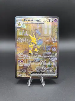 Pokemon Alakazam EX TCG Card 201/165 Scarlet & Violet 151 English NM Condition - Image 1