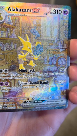 Pokemon Alakazam EX TCG Card 201/165 Scarlet & Violet 151 English NM Condition - Image 2
