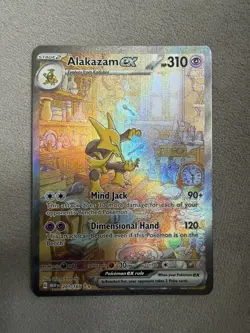 Pokemon Alakazam TCG EX 201/165 Scarlet & Violet 151 English Nm/M - Image 1