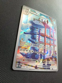Pokemon TCG Steelix Paradox Rift Holo Card 208/182 Illustration Rare, NM/M - Image 3