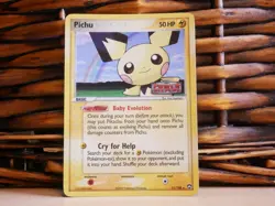 Pokemon PICHU 21/108 REVERSE HOLO | MP Moderate Play | EX Power Keepers | 2006 - Image 1