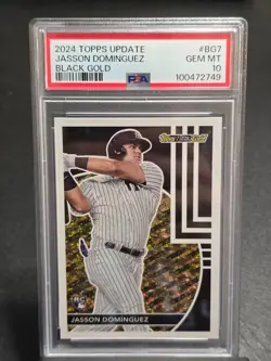 2024 Topps Update Series - Topps Black Gold Jasson Dominguez #BG-7 (RC) - Image 1