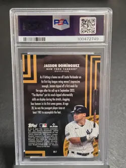 2024 Topps Update Series - Topps Black Gold Jasson Dominguez #BG-7 (RC) - Image 2