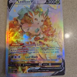 Leafeon V Alternate Full Art Evolving Skies 167/203 Ultra Rare Pokemon Card NM/M - Image 2