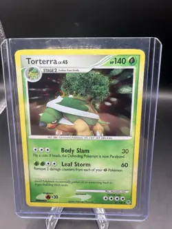 Pokemon TCG Torterra Holo Rare Card 17/130 Diamond & Pearl Set - Image 1