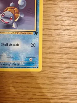 Pokemon Squirtle TCG Team Rocket Card 68/82 1st Edition Common NM - Image 4