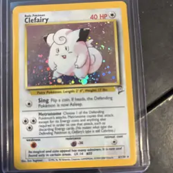 Pokemon Base Set 2 Clefairy Holo Rare Card 6/130 - Image 1