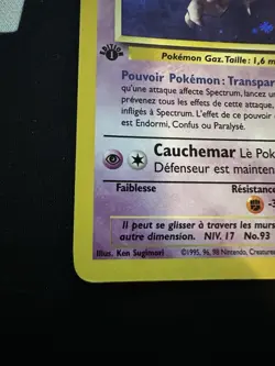 Haunter Fossil Holo 1st Edition 6/62 Rare French Pokemon Card - Image 5