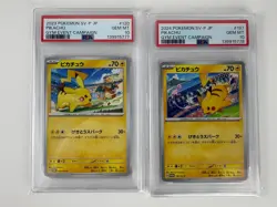 Sequential PSA 10 Pikachu 197/SV-P 120/SV-P Gym Promo Japanese Pokemon Card - Image 1