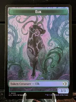 Elk Mutavault Double-Sided Token Lorwyn Eclipsed Foil - Image 1
