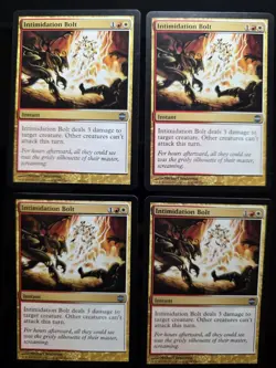 4x Intimidation Bolt -Alara Reborn - Magic the Gathering MTG - Image 1