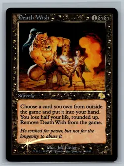 Magic The Gathering Judgment Death Wish #64/143 Foil MTG TCG CCG - Image 1