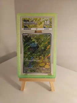 Pokemon TCG Bulbasaur Scarlet Violet-151 166/165 Holo Illustration Rare Ace 10 - Image 1