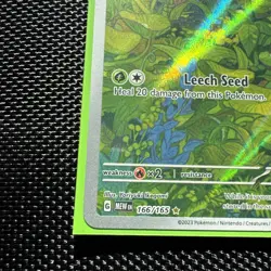 Pokemon TCG Bulbasaur Scarlet Violet 151 Illustration Rare English Card 166/165 - Image 2