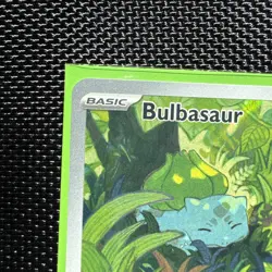 Pokemon TCG Bulbasaur Scarlet Violet 151 Illustration Rare English Card 166/165 - Image 5