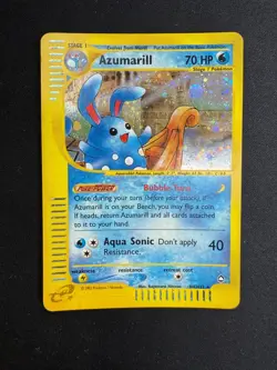 Pokemon Azumarill H4/H32 Aquapolis Rare Holo Unlimited Wizards ENG Vintage Cards - Image 1