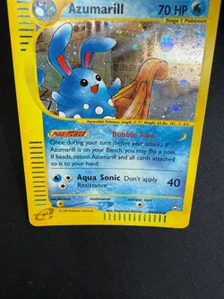 Pokemon Azumarill H4/H32 Aquapolis Rare Holo Unlimited Wizards ENG Vintage Cards - Image 3