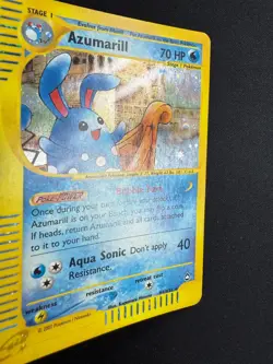 Pokemon Azumarill H4/H32 Aquapolis Rare Holo Unlimited Wizards ENG Vintage Cards - Image 5