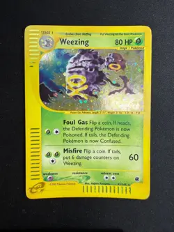 Pokemon Weezing 32/165 Expedition Rare Holo Unlimited Wizards ENG Vintage Cards - Image 1