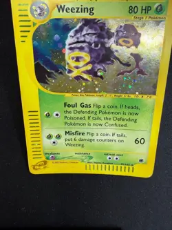 Pokemon Weezing 32/165 Expedition Rare Holo Unlimited Wizards ENG Vintage Cards - Image 3