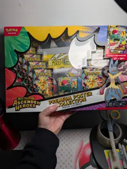 Pokemon Ascended Heroes Mega Lucario Premium Poster Collection Box Sealed - Image 1