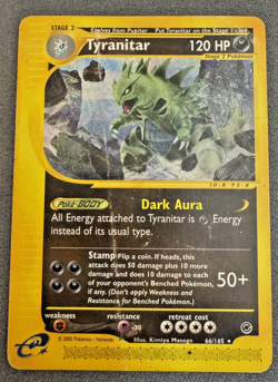 Pokemon Tyranitar 66/165 Rare Expedition Base Set Non-Holo - Image 1