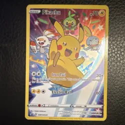 Pokemon Pikachu Holo Promo SWSH020 Sword & Shield Basic 70 HP 2020 - Image 1