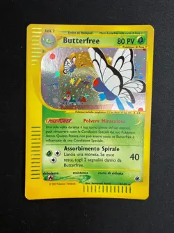 Pokemon Butterfree 5/165 Expedition Rara Holo Unlimited Wizards IT Carte Vintage - Image 1