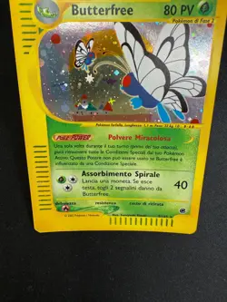 Pokemon Butterfree 5/165 Expedition Rara Holo Unlimited Wizards IT Carte Vintage - Image 3