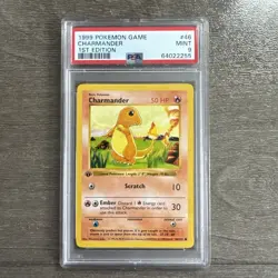 1999 Pokemon Game Charmander PSA 9 First 1st Edition Base Set 46/102 - Image 1
