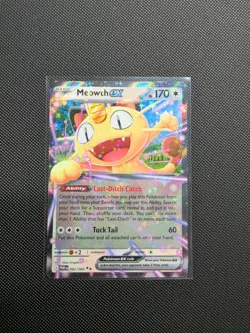2026 Pokemon Meowth ex 062/088 ME03 Perfect Order Holo EN English - Image 1