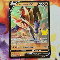 Zamazenta V Celebrations 25th Anniversary 018/025 NM Pokemon TCG - Image 1