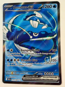 Pokemon Dondozo ex Full Art Holo Ultra Rare 211/182 Sv10: Destined Rivals NM - Image 1