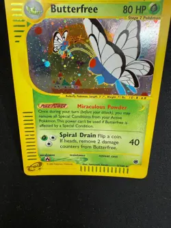 Pokemon Butterfree 5/165 Expedition Rare Holo Unlimited Wizards ENG Vintage Card - Image 3