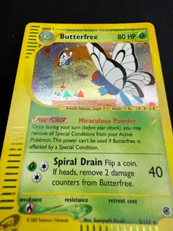 Pokemon Butterfree 5/165 Expedition Rare Holo Unlimited Wizards ENG Vintage Card - Image 4