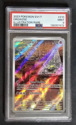 Pokemon - Drowzee 210/198 - Il. Rare - Scarlatto e Violetto (SVI IT) -PSA 9 MINT - Image 1