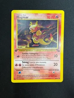 Pokemon Magmar 39/62 Fossil Prima Edizione Wizards ITA Carte Vintage - Image 1
