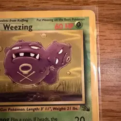 Weezing 45/62 Fossil 1st Edition MP/HP Pokemon TCG - Image 4