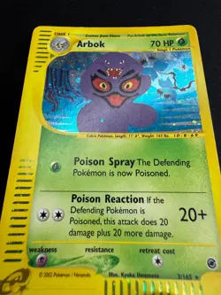 Pokemon Arbok 3/165 Expedition Rare Holo Unlimited Wizards ENG Vintage Cards - Image 4