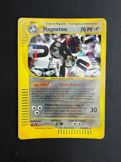 Pokemon Magneton H16/H32 Aquapolis Rara Holo Unlimited Wizards ITA Carte Vintage - Image 1
