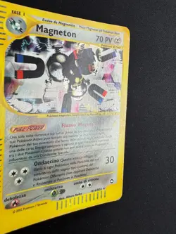 Pokemon Magneton H16/H32 Aquapolis Rara Holo Unlimited Wizards ITA Carte Vintage - Image 3
