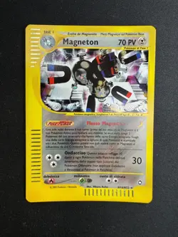 Pokemon Magneton H16/H32 Aquapolis Rara Holo Unlimited Wizards ITA Carte Vintage - Image 1