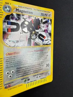 Pokemon Magneton H16/H32 Aquapolis Rara Holo Unlimited Wizards ITA Carte Vintage - Image 3