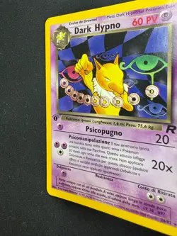 Pokemon Dark Hypno 26/82 Team Rocket Rara Prima Edizione Wizards ITA Vintage - Image 4